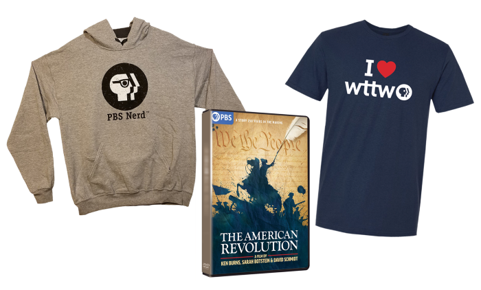 Ken Burns (PKIT): T-Shirt + PBS Nerd Hoodie + 6 DVD set - T-Shirt